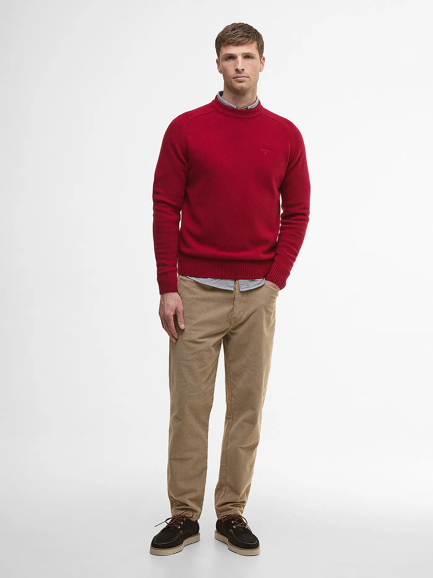 BARBOUR | Pullover GRANGETOWN | rot